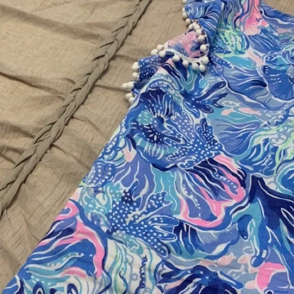 Lilly Pulitzer Astara Linen Dress with Pom-Poms - Picture 13 of 15